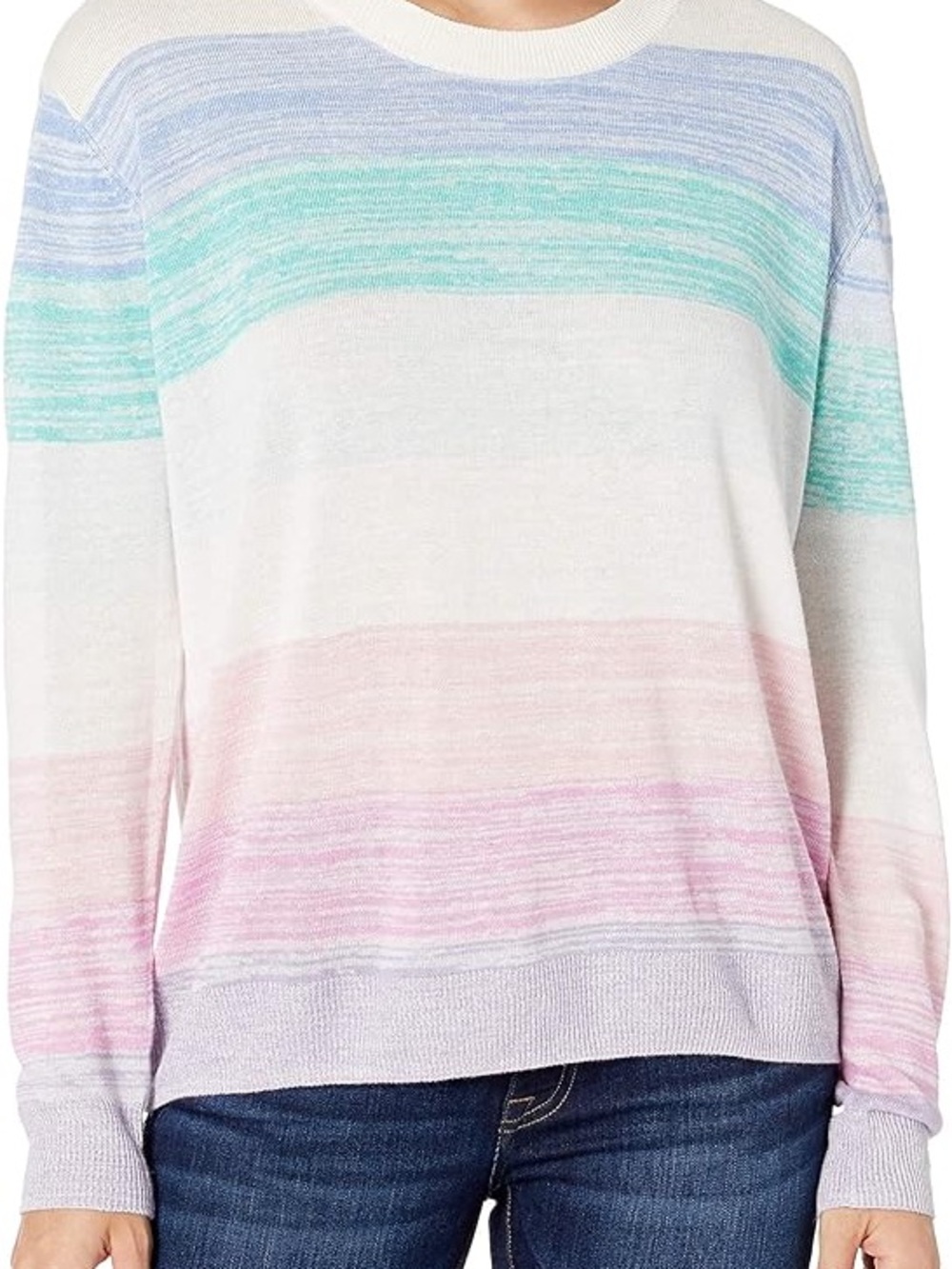 Splendid Pastel Striped Women's Sweater- Sz S